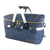 At First Folding Soft Cooler Bag Cold Insulation with Handle Cooling Bag Basket Leisure Bag Large Capacity Cooling Bag Navy AF6128