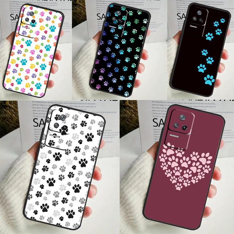 Cat Dog Paws Funda For POCO M6 Pro X3 X4 X5 X6 M5s F3 F5 Xiaomi 13T Pro 12T 11T 12 13 Lite 14 Ultra Case
