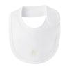 Miki House Hot Biscuits Newborn Bib 70-2958-610 (One Size, White)