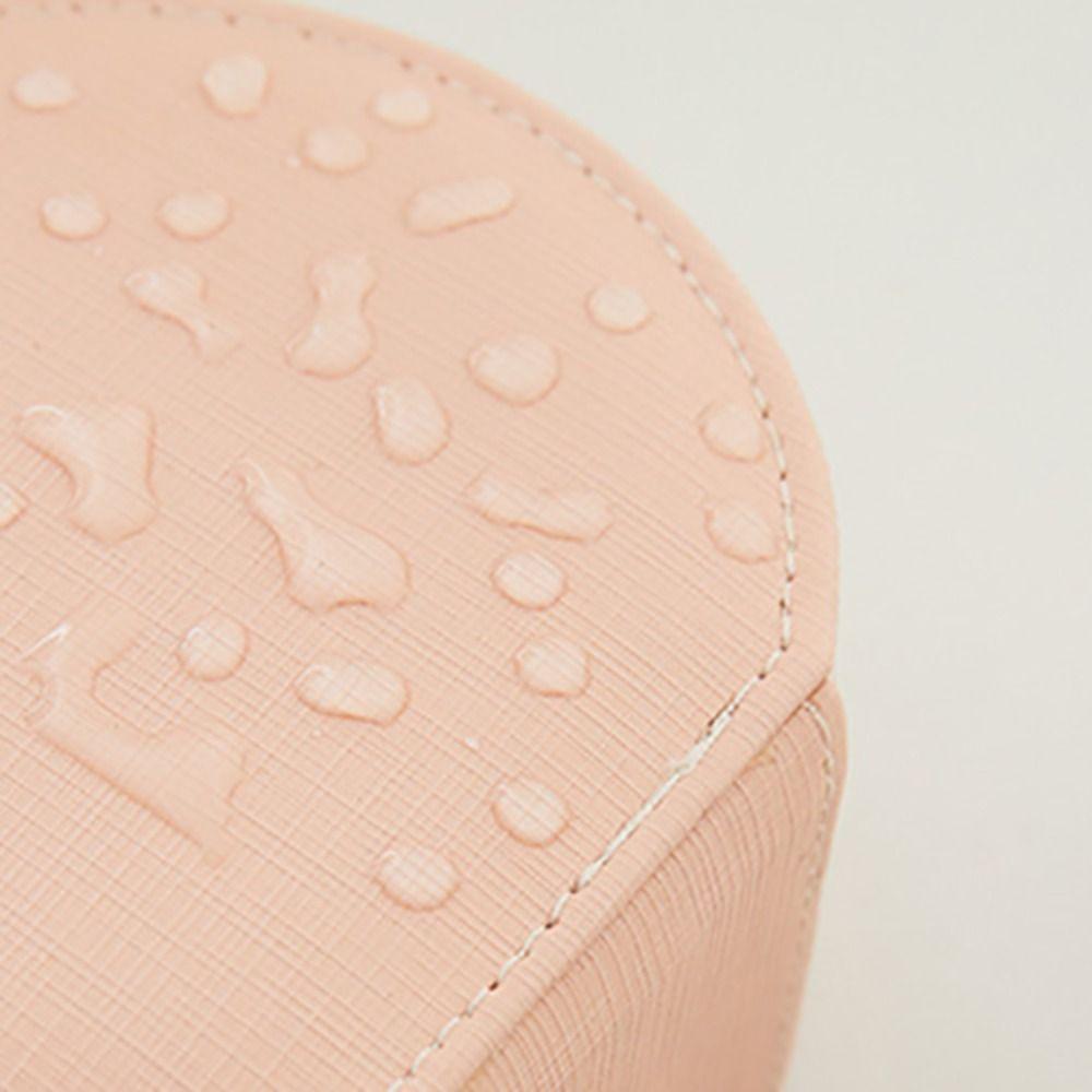 Mirror Earrings Storage Case Leather Mini Jewelry Display Box Simple Jewelry Holder Handbag Gift