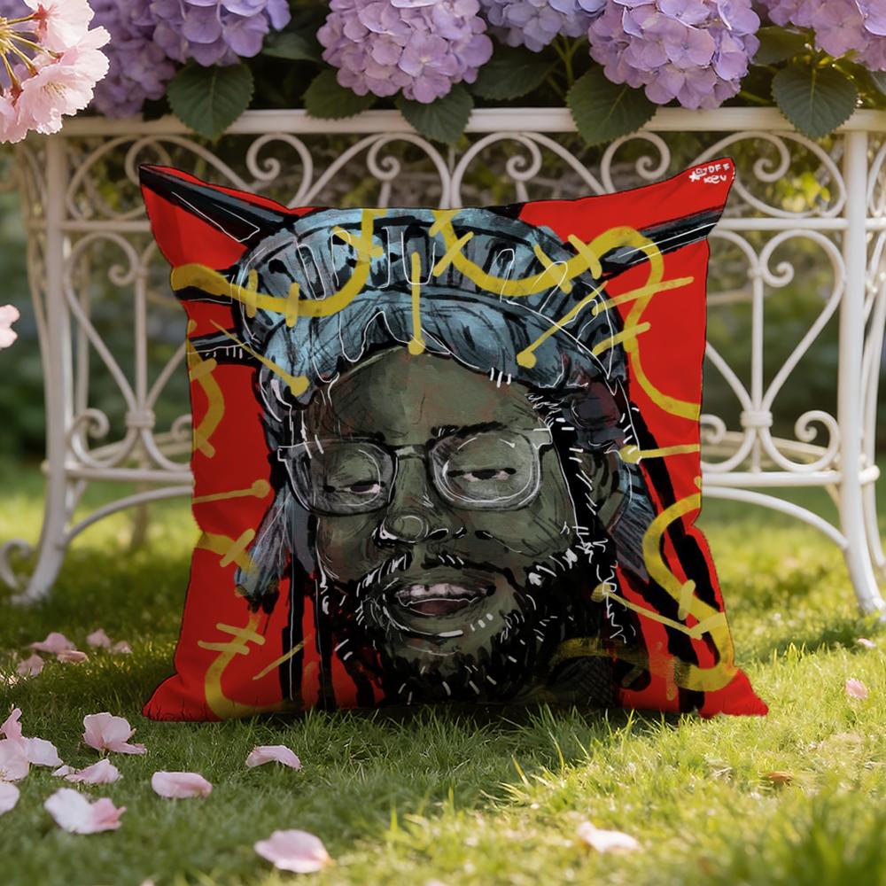 Подушка-чехол для рэпера C-Chief K-Keef, двойного назначения для дома и автомобиля: Двусторонняя конструкция для максимального комфорта