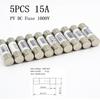 5PCS 15A Consumer Unit Fuse Box Fuse 15 Amp PV DC Fuse 1000V 10*38mm