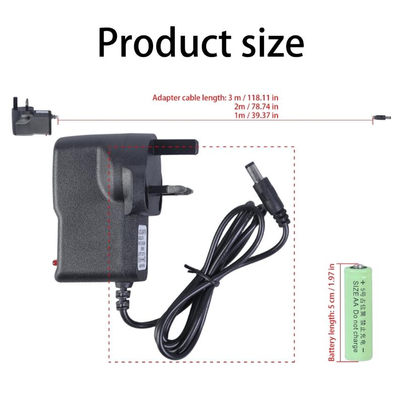 3V AA LR6 Батарейные элиминаторы Заменяют 2 шт. 1.5V AA LR6 Батарейки 100-240V Адаптер питания для светодиодной подсветки Термостата