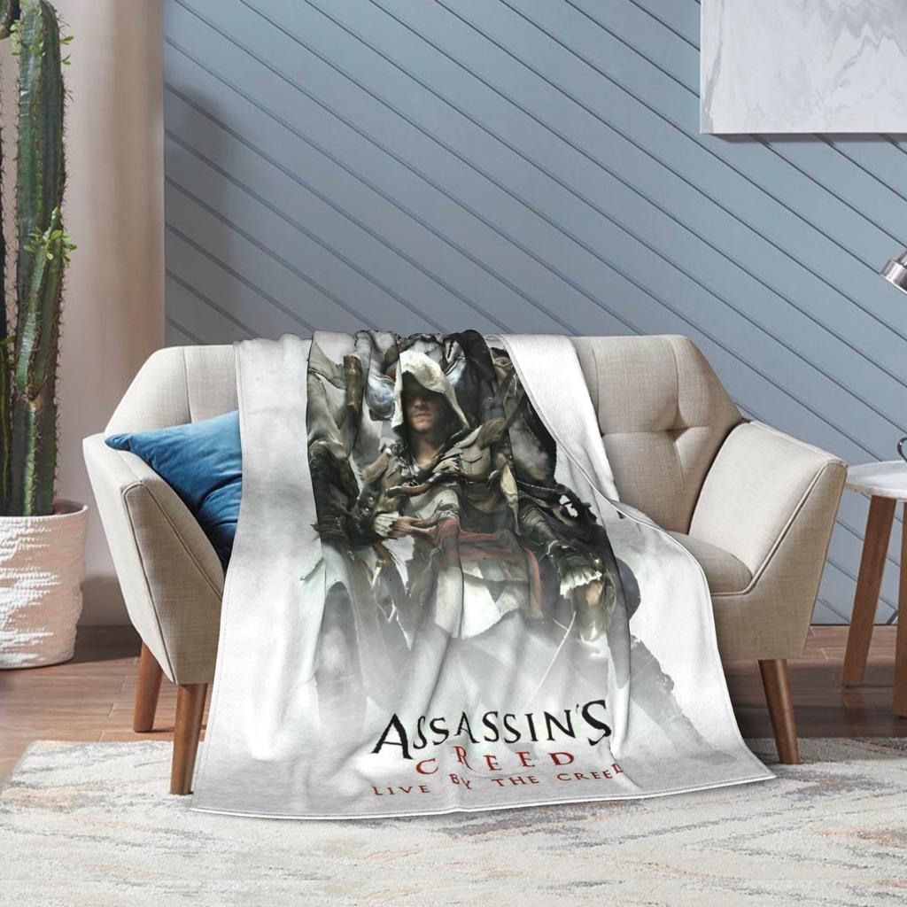 A- Assassin's Creed Пледы Фланелевые Винтажные Теплые Пледы для Покрывала Осень/Зима