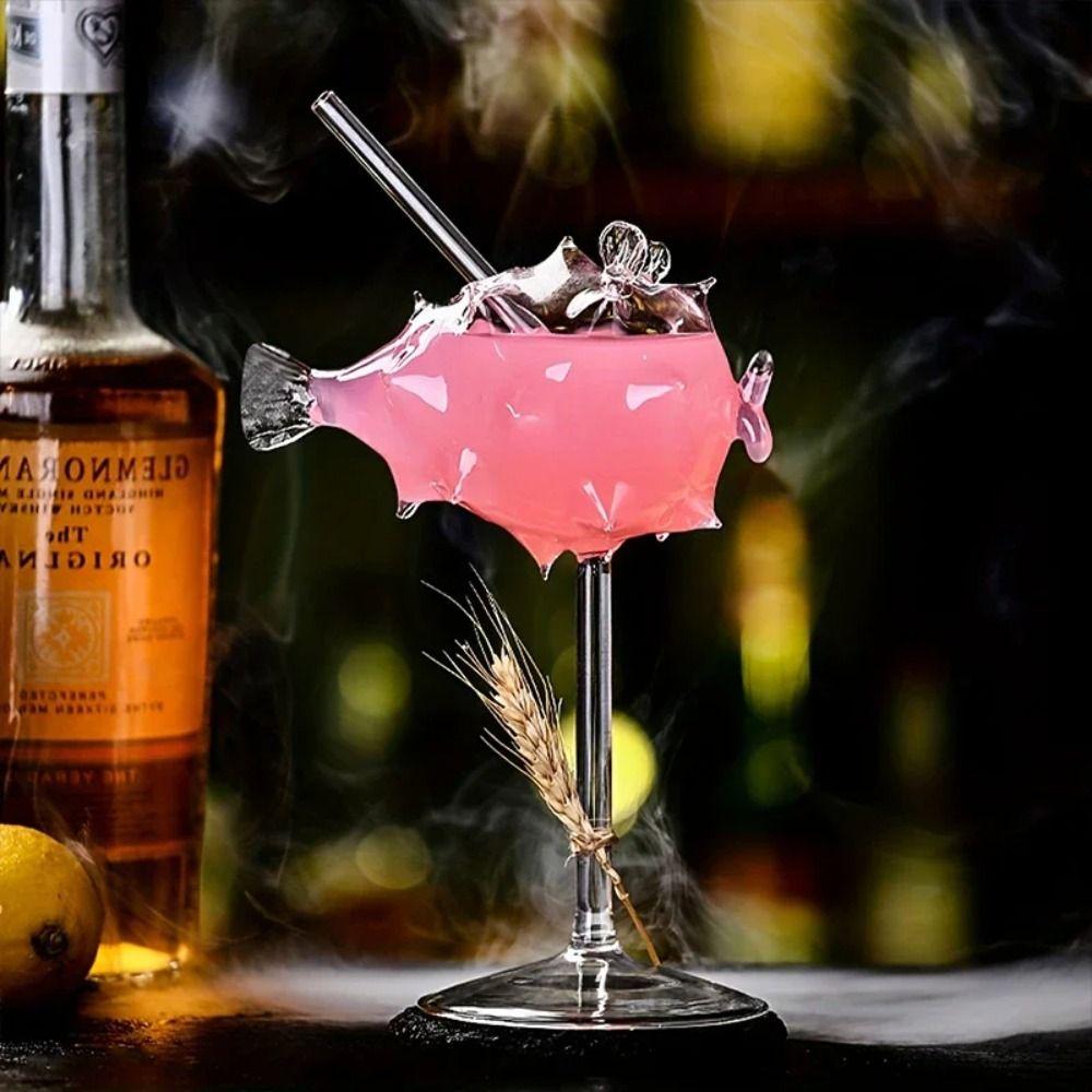 Transparent Creative Cocktail Glass Drink Cup Champagne Cup Party Supplies Swan Shaped Goblet  Home