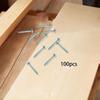 100x Self Tapping Screws Wood Screw Sturdy High Hardness Cabinet Making Woodworking Oblique Hole