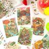 Наклейки-сцены Kusang ZABC Time Memoir 3D – Декоративные наклейки для дневника в китайском стиле DIY, 4 дизайна