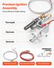 Gas Pilot Assembly, OE 14D0477, LPG8404, SRV14D0477 Fireplace Gas Pilot Assembly Kit, LPG Ignition Replacement, Compatible with Lexington Forge,