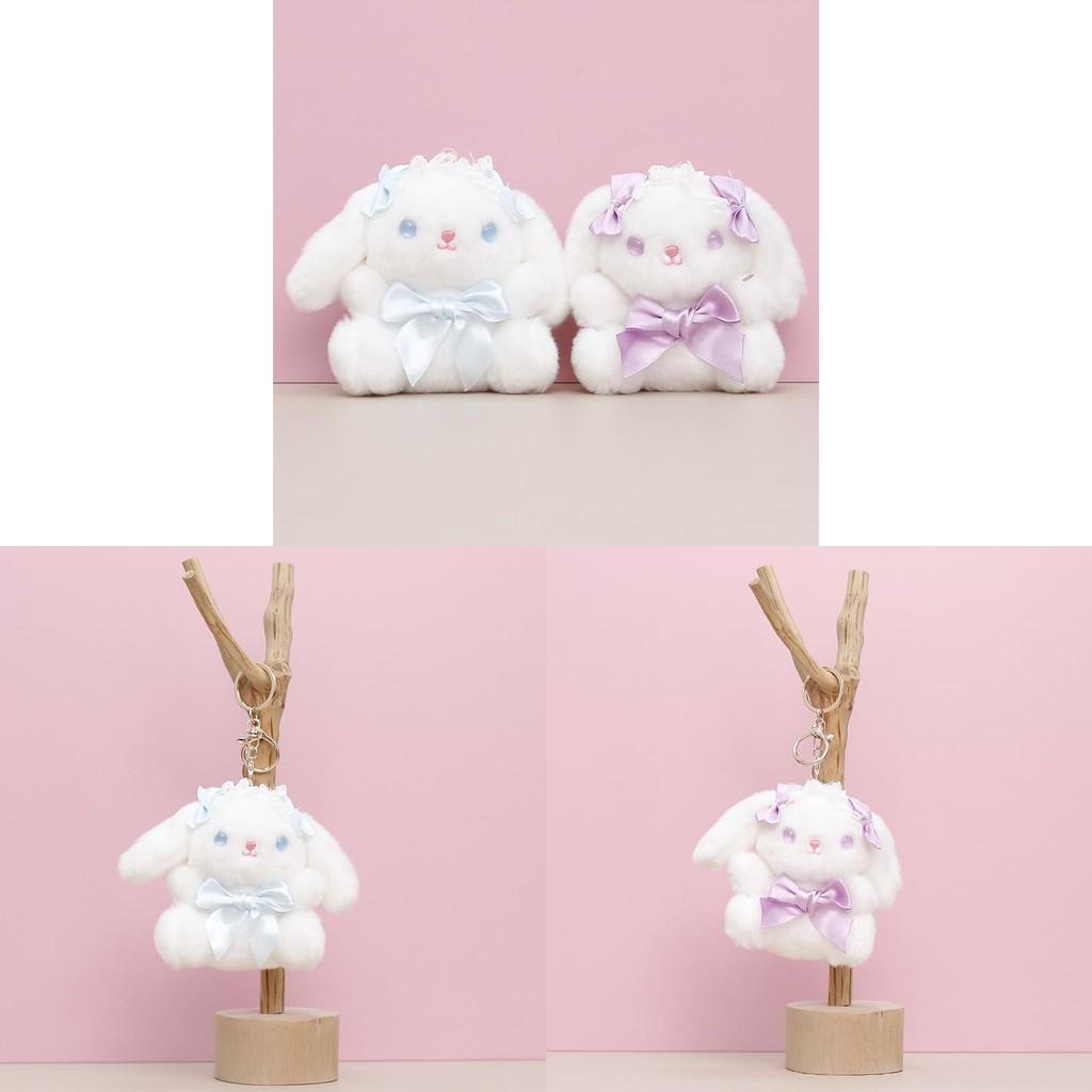 Adorable Plush Toy Lolita Rabbit Doll With Soft Short Fur Perfect Gift For Girls