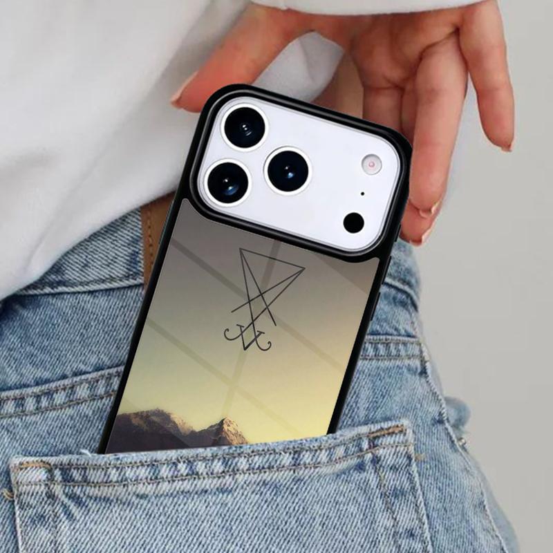 Чехол для телефона с печатью Сигил Люцифера для iPhone 17ProMax 12 13 14 15 16e 17 Pro Max Plus Air Cover