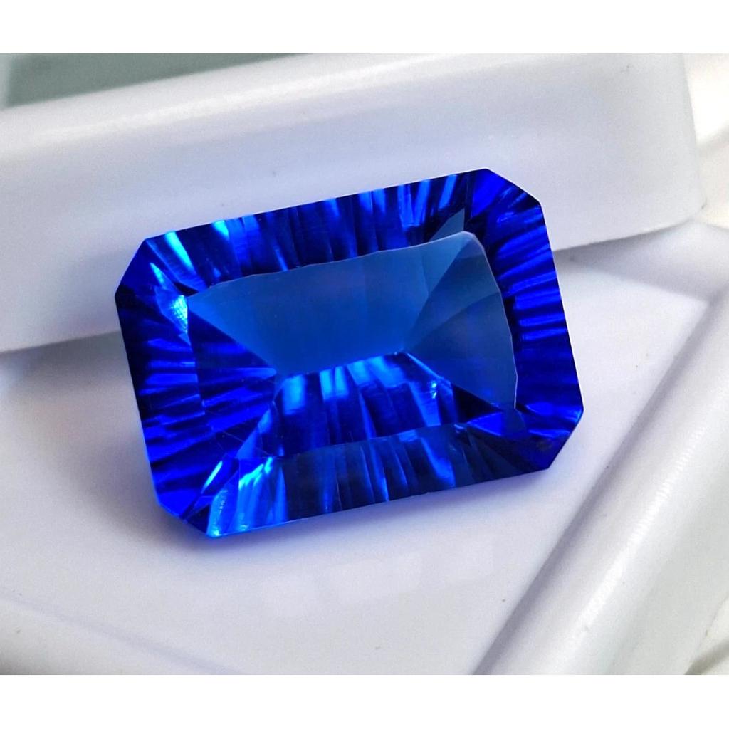 Fabulous Royal Blue Sapphire Natural Emerald Cut 9-11 Ct Certified Gemstone
