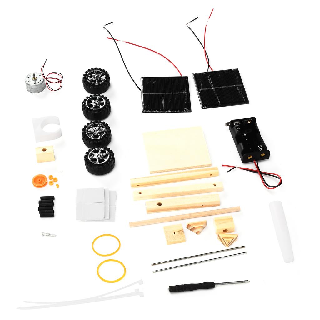 DIY Solar Power Science Car Educational Electric Motor Assembly Science Experiment Solar Power Car