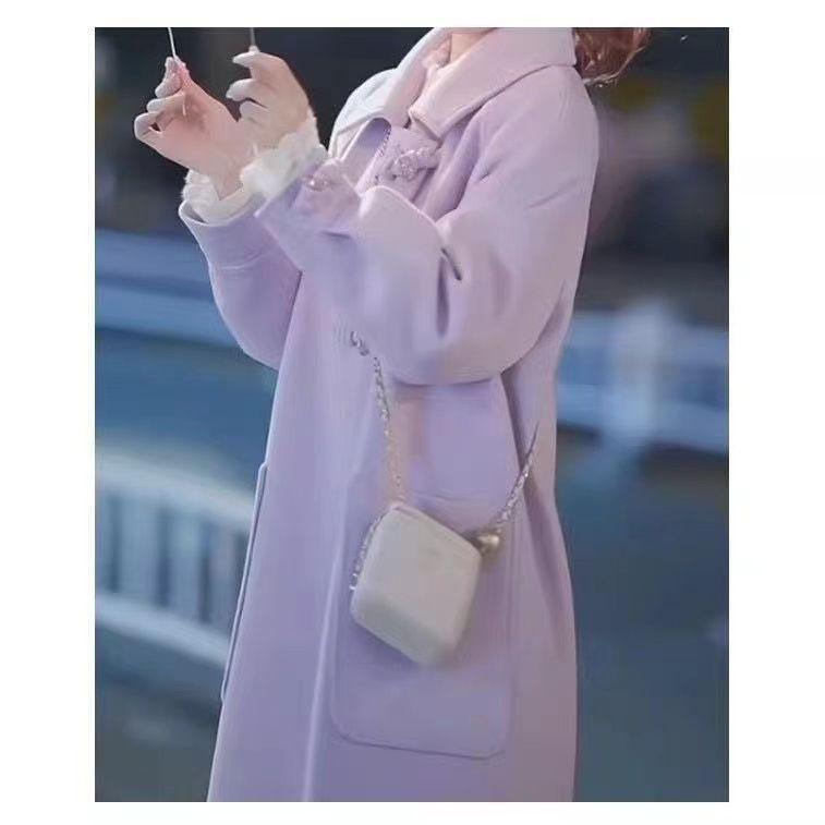 2025 Autumn/Winter Hepburn Petite Design Wool-Blend Duffle Coat