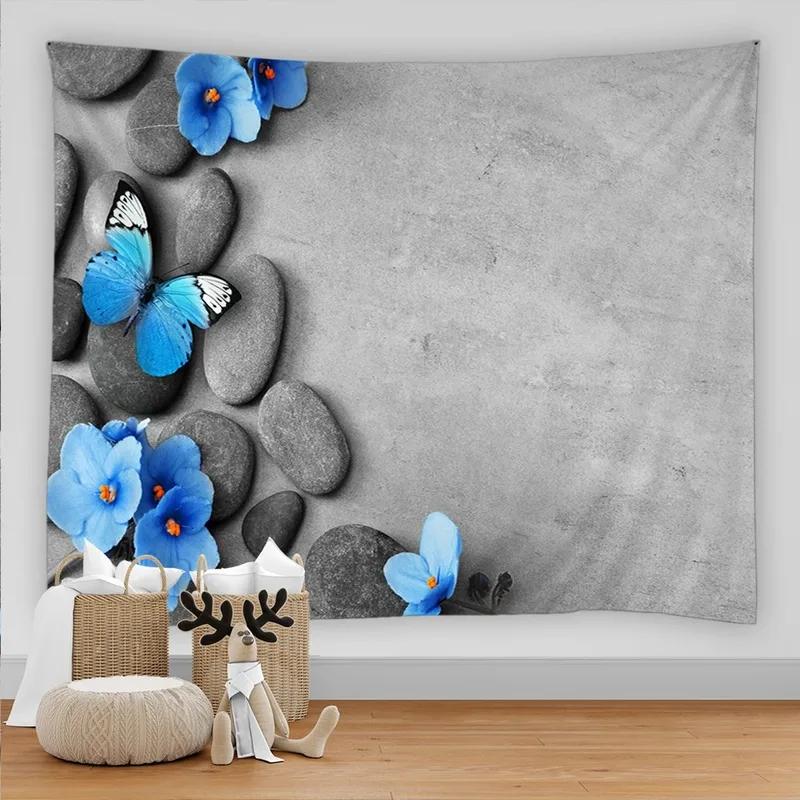 Украшение стены дома Гобелен с узором бабочки Фон для спальни Гобелен для офиса и гостиной