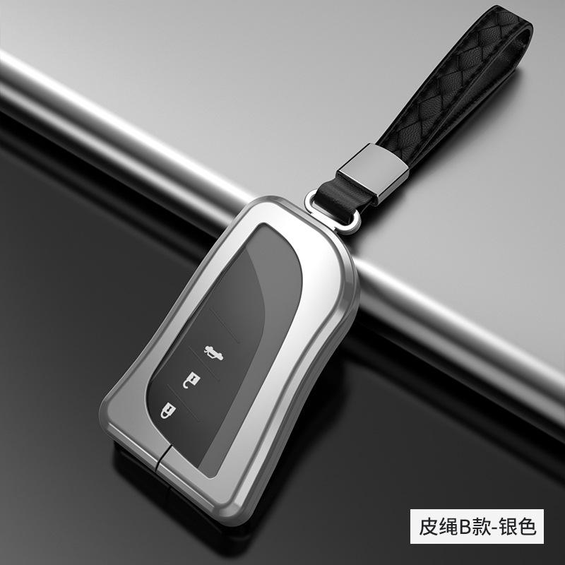 Styling Mouldings Aluminium Alloy+TPU Car Remote Key Cover key Case For Lexus ES300h ES350 ES200 ES260 LS350 LS500h Fob Key 2018