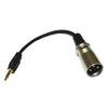 XLR Microphone Cable Converter, 3.5mm Male To XLR Male Cable, 3.5mm TRS Stereo Mini Jack AUX Cord Audio Cable (15cm)