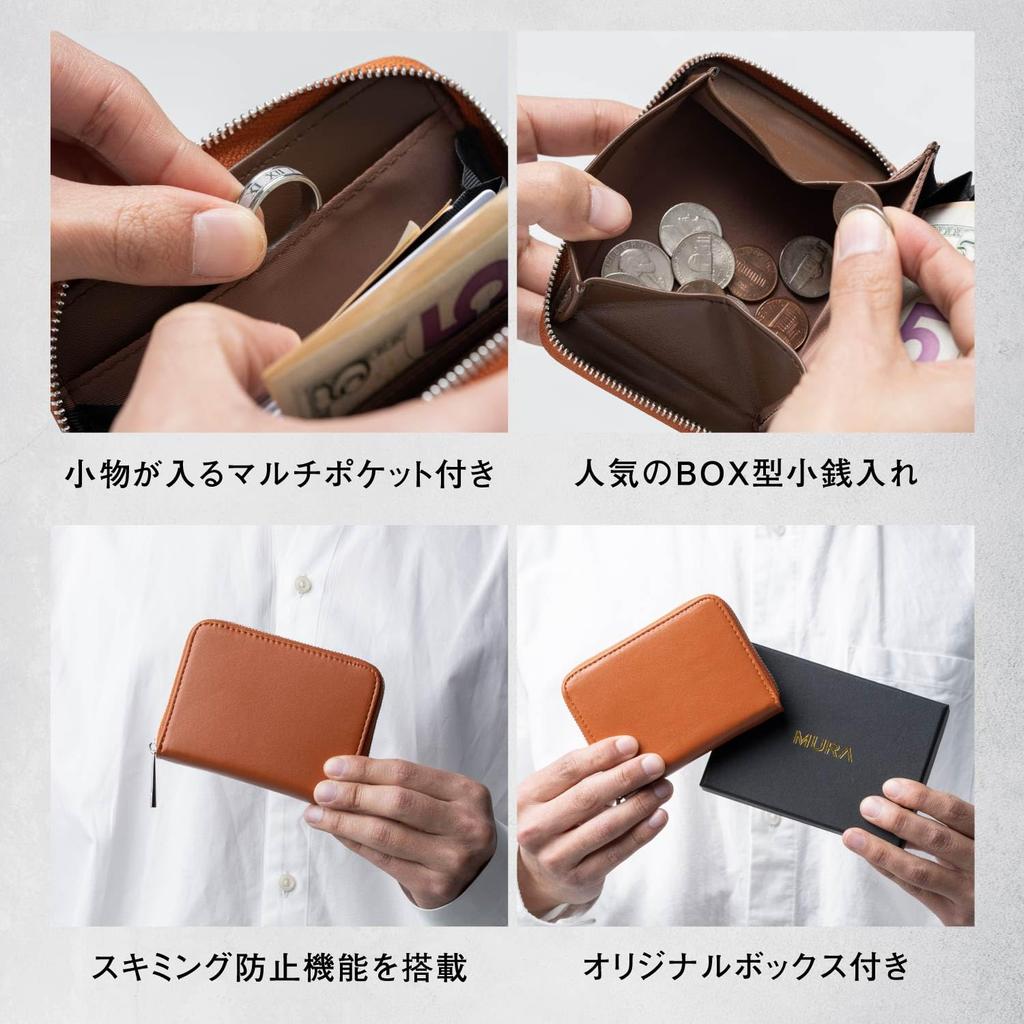 Mura and Accordion Compact and Holds Bills Navy Men's Women's Wallet, Lightweight, Folding,