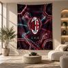 Decorative Tapestry,AC Milan Printed Wall Art, Lightweight Wall Hanging For Bedroom Background