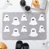 Halloween Alien Faux Cashmere Absorbent Bathroom Floor Mat