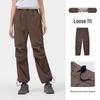 CAMEL Women's Outdoor Quick-Dry Wide-Leg Cargo Pants