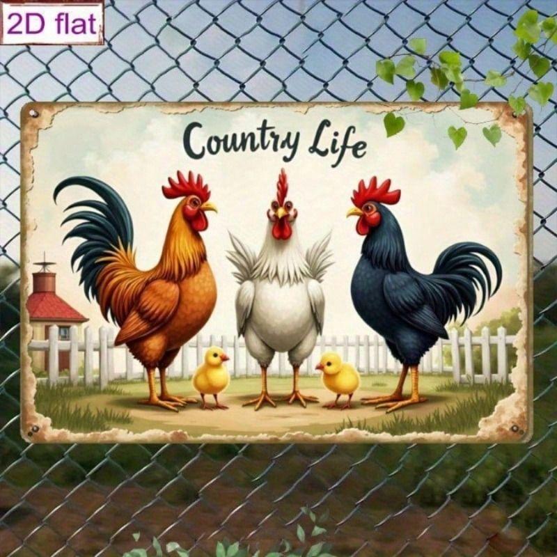 Винтажный металлический жестяной настенный плакат-вывеска 20x30см