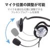 Elecom Headset Microphone 4 Pole Binaural Neckband Durable Cord 1.8m HS-NB05TSV