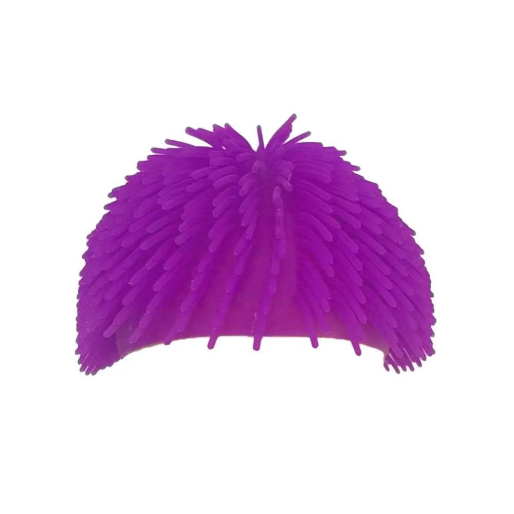 Comfortable To Wear Spiky Ball Prank Hat Portable Colorful Headgear Long Hair Head Cover  Gag Gift