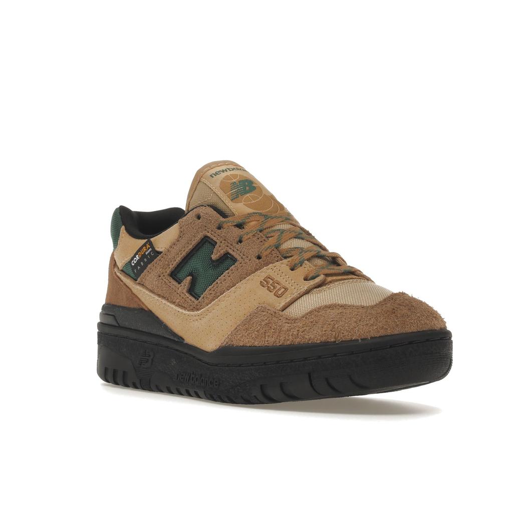 Size? X New Balance 550 Cordura Pack - Light Brown Green Unisex Sneakers BB550SZ1