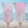 Towel Textile Bathrobe Tulip Beach Quick-Drying Lightweight SRO Portable H-HelloS-ES Camping Swim K-KittyS-ES Pool Travel