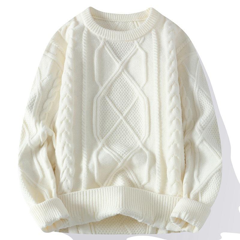 Hot Sale, Autumn and Winter New Casual Crew Neck Sweater Bottom Knitted Sweater Large Size Loose Sweater
