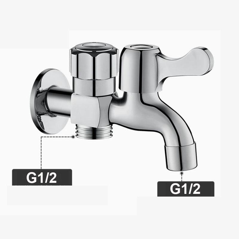 Washing Machine Tap Mop pool Faucet Interface Double Ended Brass Faucet Mop Pool Expansion Faucet Bathroom Accessories