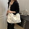 Solid Color Simple Casual Versatile Unisex Daily Large-capacity Storage Bag Going Out Handbag Shoulder Messenger Bag