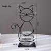 Shangqi Minimalist Cat Iron Art Hydroponic Vase