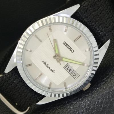 Винтажные отреставрированные мужские автоматические часы Seiko 6309A, Япония, с серебряным циферблатом, a701695-5