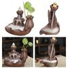 Ceramic Waterfall Backflow Smoke Handcraft Incense Burner Censer Holder