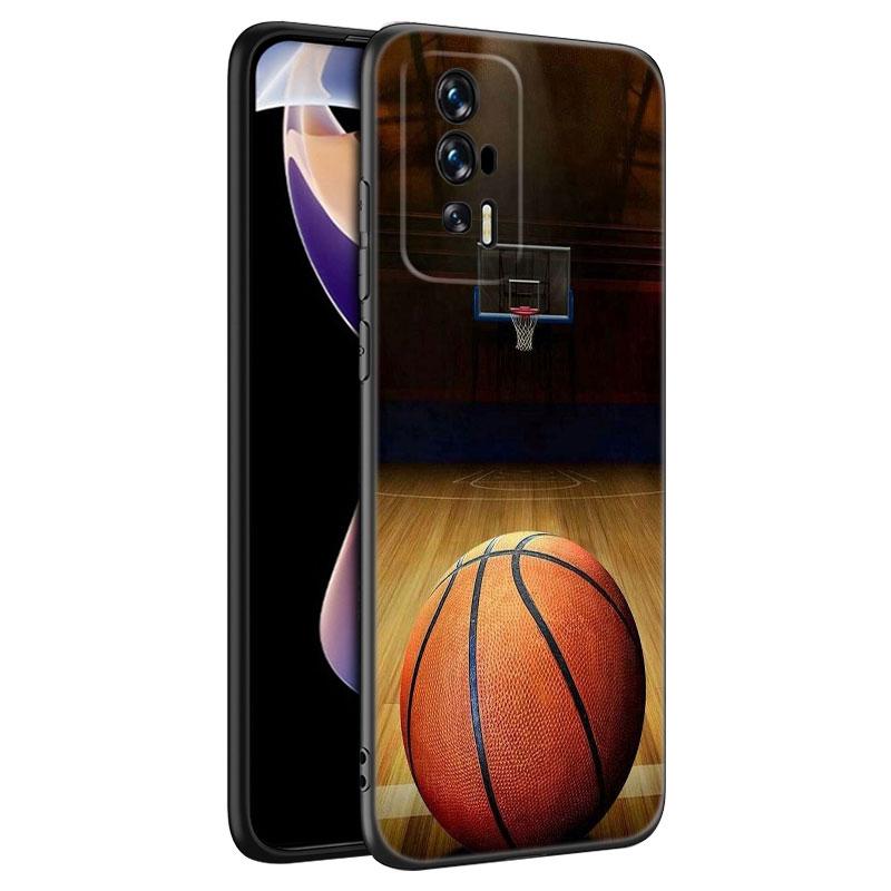 Basketball Basket Black Silicone Phone Case For Xiaomi Redmi 7A 8A 9A 10A 11A 9C 10C 12C 13C 11 Prime A1 A2 + 12 4G Note 9T 12R