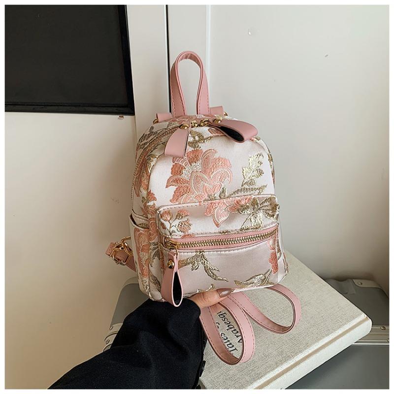 Вышитый рюкзак женский модный нишевый дизайн новый школьный рюкзак легкая текстура дорожный рюкзак