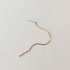modernlike 14k gold-filled silver snake drop earrings