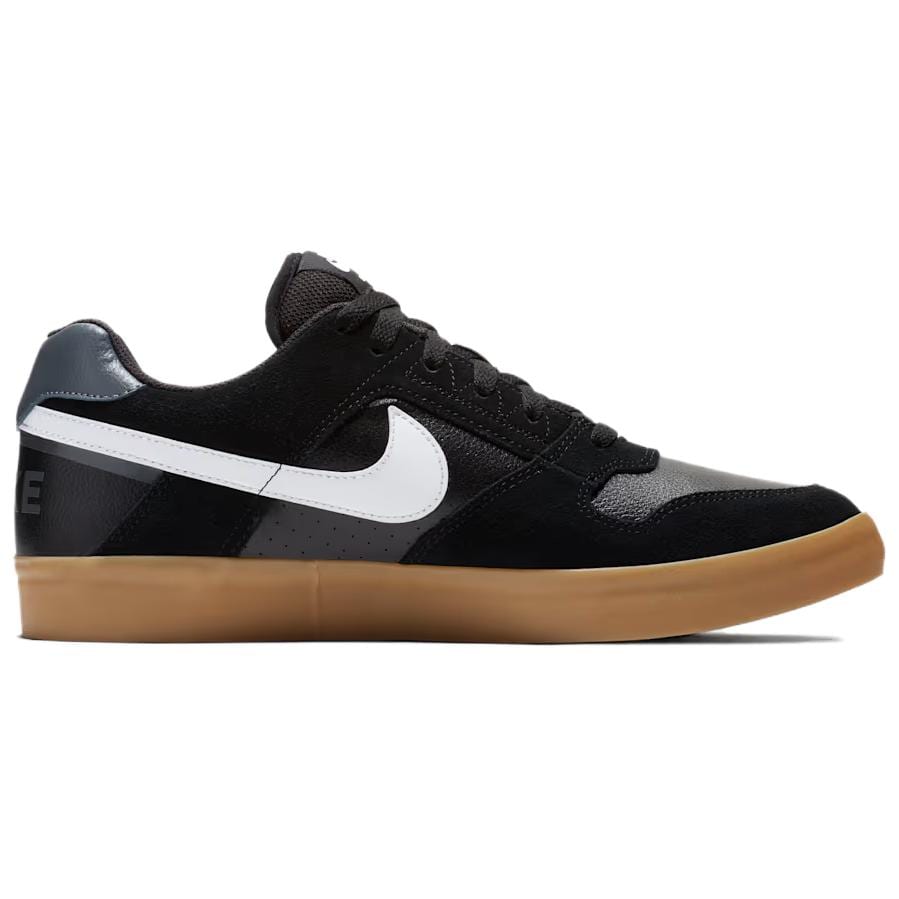 Nike SB Delta Force Vulc Удобная амортизация, Износостойкие Низкие Скейтбордические Кроссовки Унисекс Черный 942237-005