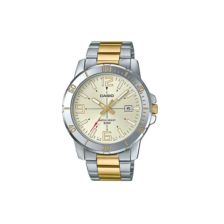 Casio Мужские часы стандартной серии Белые MTP-VD01SG-9B MTP-VD01SG-9B