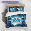 Olympique Lyonnais FC Printed 3PCS Bedding Set Breathable Duvet Cover with Pillowcases Decorative Bed Linen for Bedroom Home