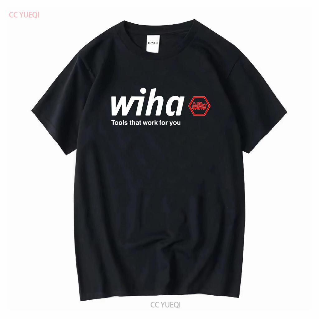 Футболка с логотипом Wiha Tools Размеры S 4XL Американская Забавная США винтажная Стильная Дышащий Топ Для Повседневной Носки с принтом