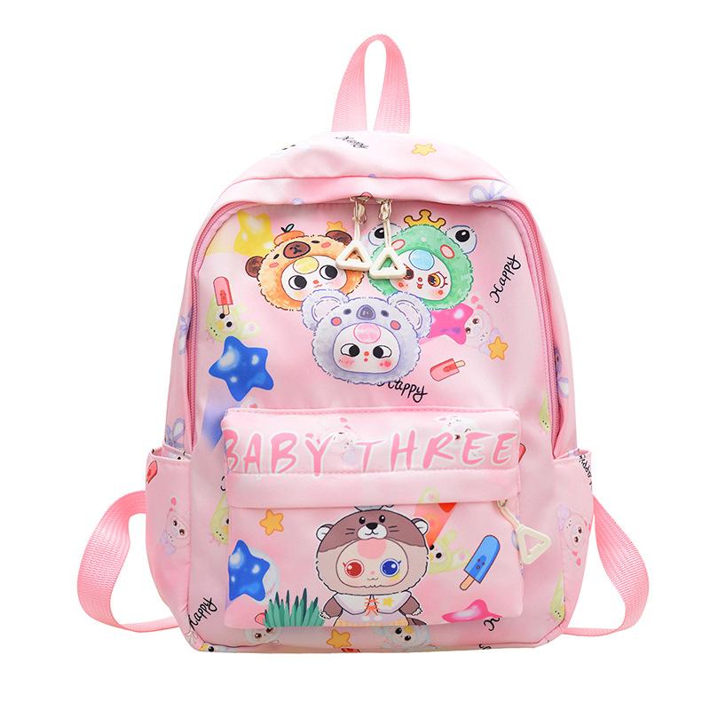Новый детский рюкзак 2025 года для трехлетних детей, с детским весельем, милый рюкзак большой вместимости для детского сада, рюкзак для начальной школы, рюкзак.