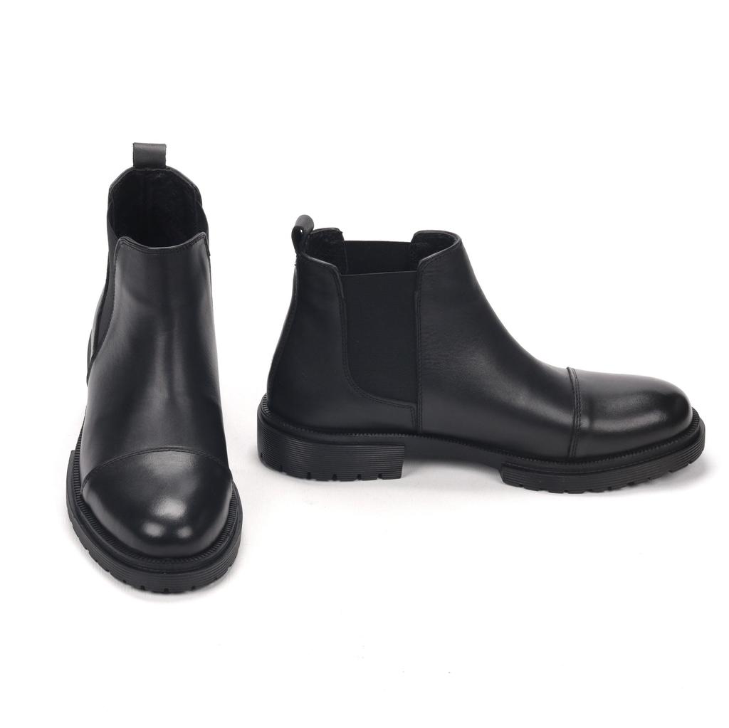 Men's Genuine Leather Rubber Sole Casual Boots Chelsea