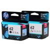 HP 62 Original Black & Tri-color Ink Cartridge Combo Pack