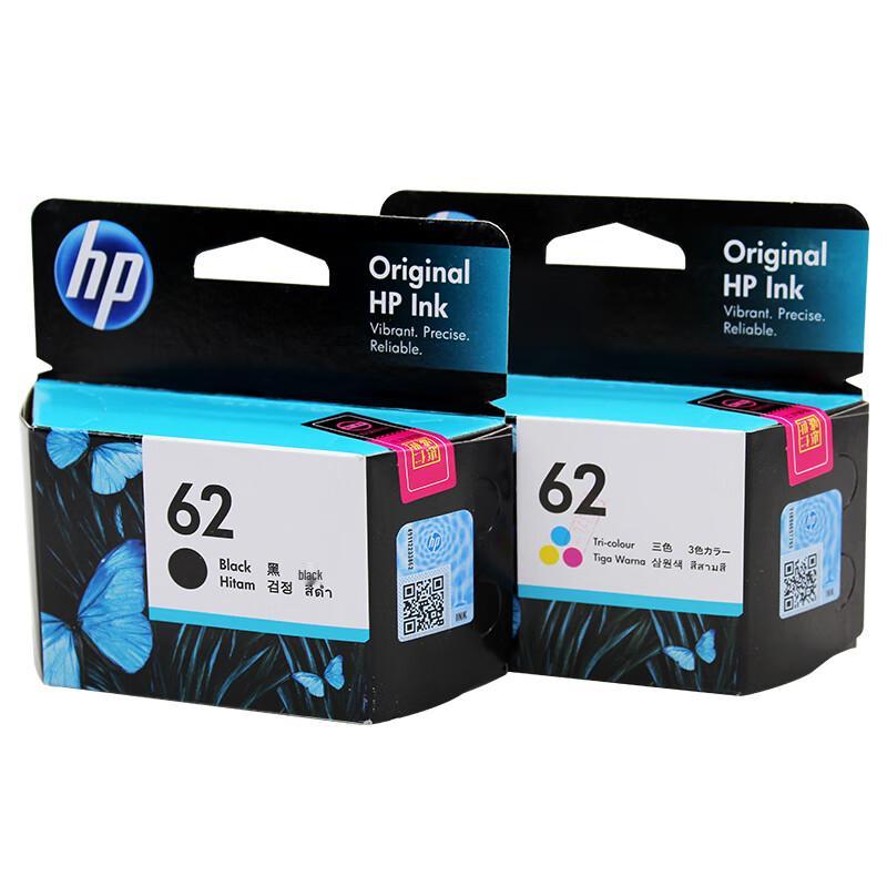 HP 62 Original Black & Tri-color Ink Cartridge Combo Pack