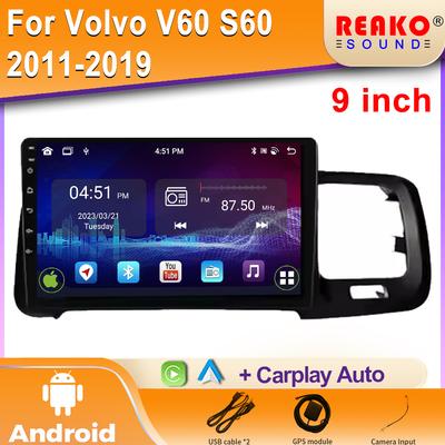 Android Car Radio For Volvo V60 S60 2011-2019 Видео Мультимедиа Bluetooth Плеер Навигация GPS Carplay Авторадио стерео
