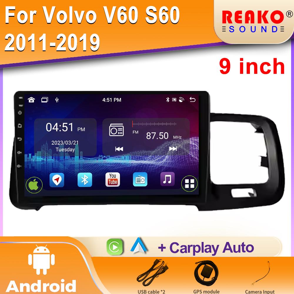 Android Car Radio For Volvo V60 S60 2011-2019 Video Multimedia Bluetooth Player Navigation GPS Carplay Autoradio stereo