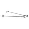 2PCS RC Crawler Driveshafts Stainless Steel Cutting Length Universal RC Joint Drive Shafts for 1 10 LCG Silver