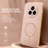 For Realme 14 Pro+ 5G Phone Case Carbon Fiber Textured Electroplated TPU Back Cover